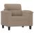 Fotoliu canapea, gri taupe, 60 cm, textil microfibră GartenMobel Dekor