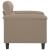 Fotoliu canapea, gri taupe, 60 cm, textil microfibră GartenMobel Dekor