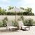 Umbrelă soare de grădină stâlp din lemn nisipiu 198x198x231 cm GartenMobel Dekor