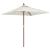 Umbrelă soare de grădină stâlp din lemn nisipiu 198x198x231 cm GartenMobel Dekor