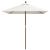 Umbrelă soare de grădină stâlp din lemn nisipiu 198x198x231 cm GartenMobel Dekor