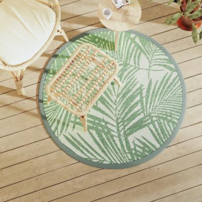 Covor de exterior, ARAKIL verde, Ø120 cm, PP GartenMobel Dekor