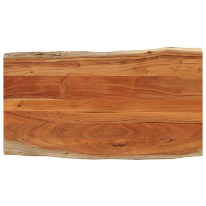 Blat masă, 120x60x2,5 cm dreptunghiular lemn acacia margine vie GartenMobel Dekor