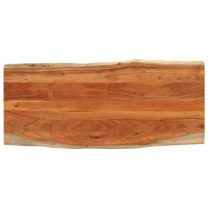 Blat masă, 140x60x2,5 cm dreptunghiular lemn acacia margine vie GartenMobel Dekor
