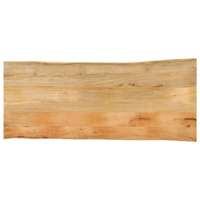 Blat masă cu margini, 140x60x3,8 cm, lemn masiv mango GartenMobel Dekor