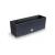 Jardiniera decorativa, imitatie ratan, antracit, 58x18x19.5 cm, Rato Case GartenVIP DiyLine