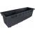 Jardiniera decorativa, imitatie ratan, antracit, 58x18x19.5 cm, Rato Case GartenVIP DiyLine
