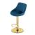 Scaun de bucatarie/bar, Artool, Kast, rotativ, catifea, bleumarin si auriu, 45.5x49x85-105 cm GartenVIP DiyLine