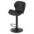 Scaun de bucatarie/bar, Artool, West, rotativ, piele ecologica, negru, 46x48.5x90-111 cm GartenVIP DiyLine