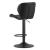Scaun de bucatarie/bar, Artool, West, rotativ, piele ecologica, negru, 46x48.5x90-111 cm GartenVIP DiyLine