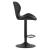 Scaun de bucatarie/bar, Artool, West, rotativ, piele ecologica, negru, 46x48.5x90-111 cm GartenVIP DiyLine