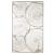 Covor de Exterior pentru Terasa, 240x150 cm, Model cu Inele Maro, 2 Fete, Material Polipropilena