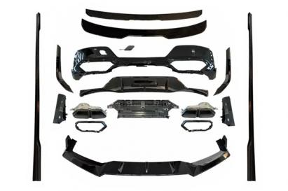 Pachet Exterior Aero BMW X5 G05 (2018-2022) M-Tech Black Knight Design Negru Lucios Performance AutoTuning