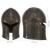 Coif cavaler medieval antic, jocuri pe roluri, argintiu, oțel GartenMobel Dekor