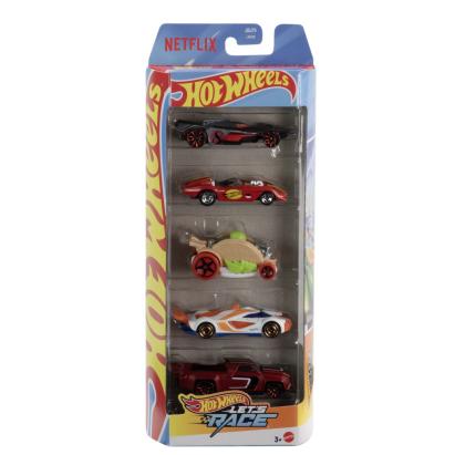 SET 5 MASINI HOT WHEELS LETS RACE SuperHeroes ToysZone