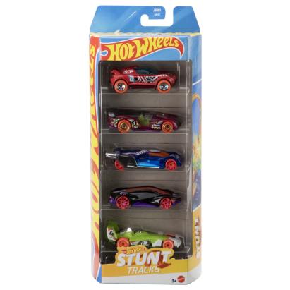 SET 5 MASINI HOT WHEELS STUNT TRACKS SuperHeroes ToysZone