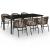 Set de mobilier pentru grădină, 7 piese, maro GartenMobel Dekor