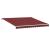 Copertina retractabilă manual cu LED, vișiniu, 400x300 cm GartenMobel Dekor