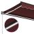 Copertina retractabilă manual cu LED-uri, vișiniu, 400x300 cm GartenMobel Dekor