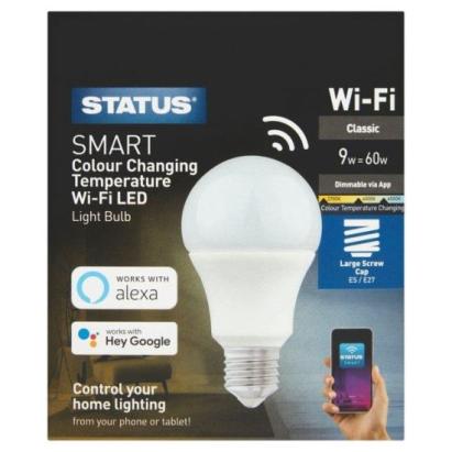 Bec led, iluminare smart, temperatura lumina reglabila, E27, 9W GartenVIP DiyLine