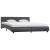 Cadru de pat cu LED, gri, 180 x 200 cm, piele artificială GartenMobel Dekor