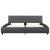 Cadru de pat cu LED, gri, 180 x 200 cm, piele artificială GartenMobel Dekor