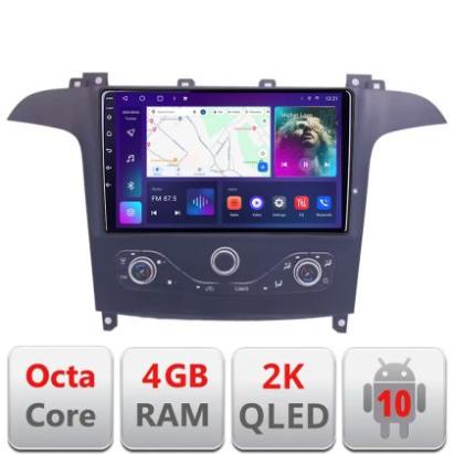 Navigatie Ford S-max 2006-2014 QLED 2K Octa core 4+32 DSP 360 Optic FHD internet gps radio carplay android auto KIT-smax-navi+EDT-E409-2K CarStore Technology