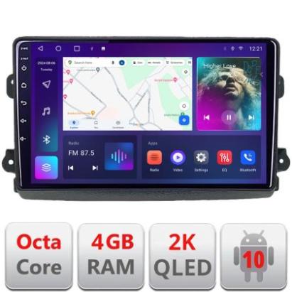 Navigatie Fiat Ducato 2021- QLED 2K Octa core 4+32 DSP 360 Optic FHD internet gps radio carplay android auto KIT-ducato2024+EDT-E409-2K CarStore Technology