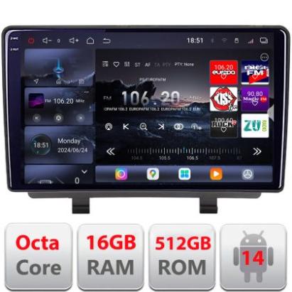 Navigatie Opel Zafira C 2011-2019 Qled 2K Octa Core 16+512 LTE 4G DSP Wifi 5Ghz android auto carplay radio gps internet KIT-zafira-c+EDT-E809-2K CarStore Technology