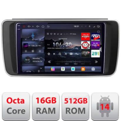 Navigatie Nissan Leaf 2018-2024 Qled 2K Octa Core 16+512 LTE 4G DSP Wifi 5Ghz android auto carplay radio gps internet kit-leaf+EDT-E809-2K CarStore Technology