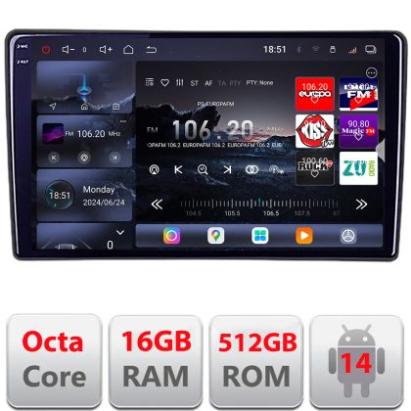 Navigatie Ford Focus C-max S-max Galaxy Mondeo unitati ovale Qled 2K Octa Core 16+512 LTE 4G DSP Wifi 5Ghz android auto carplay radio gps internet kit-ford-oval+EDT-E809-2K CarStore Technology