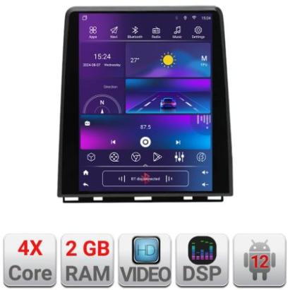 Navigatie Renault Clio 5 high Edonav Tesla Qled 9.7",Quad core,2Gb RAM,32Gb Hdd,DSP,Carplay,Android Auto,Bluetooth CarStore Technology