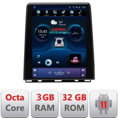 Navigatie Renault Clio 5 high Lenovo Tesla Qled 9.7" Octacore 4Gb RAM 32Gb 4G DSP Carplay Android Auto Bluetooth CarStore Technology