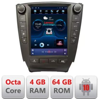 Navigatie Lexus IS 2005-2012 Lenovo Tesla Qled 9.7" Octacore 4Gb RAM 64Gb Hdd 4G DSP Carplay Android Auto 360 camere Bluetooth CarStore Technology