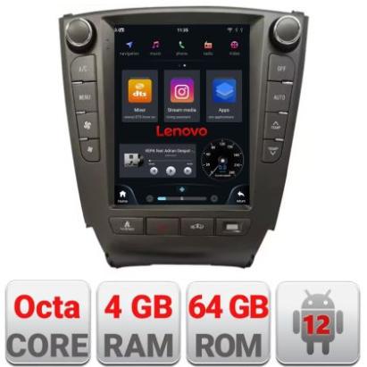 Navigatie Lexus IS 2005-2012 Lenovo Tesla Qled 9.7" Octacore Qualcomm 8 Gb RAM 128Gb Hdd 4G DSP profesional Carplay Android Auto 360 camere Bluetooth CarStore Technology