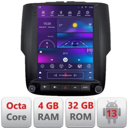 Navigatie Dodge Ram 2013-2018 Edonav Tesla Qled 9.7",Octacore,4Gb RAM,32Gb,4G,DSP,Carplay,Android Auto, 360, fibra optica, coaxial,Bluetooth CarStore Technology