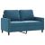 Set de canapele cu perne, 2 piese, albastru, catifea GartenMobel Dekor