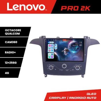Navigatie Ford S-max 2006-2014 Lenovo Qled 2K Octa Core 12+256 360 DSP ADAS carplay android auto radio internet KIT-smax-navi+PRO-2K-9-12+256 CarStore Technology