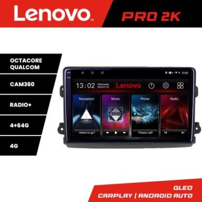Navigatie Fiat Ducato 2021- Lenovo Qled 2K Octa Core 4+64 360 DSP carplay android auto radio gps internet KIT-ducato2024+PRO-2K-9-4+64 CarStore Technology