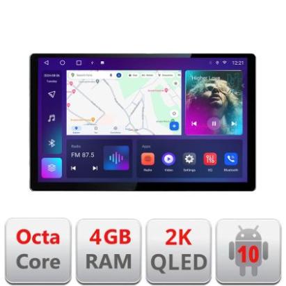Navigatie Fiat Ducato 2021- Qled 2K Octa Core 4+64 LTE 4G DSP Wifi 5Ghz android auto carplay radio gps internet KIT-ducato2024+EDT-E413-2K CarStore Technology
