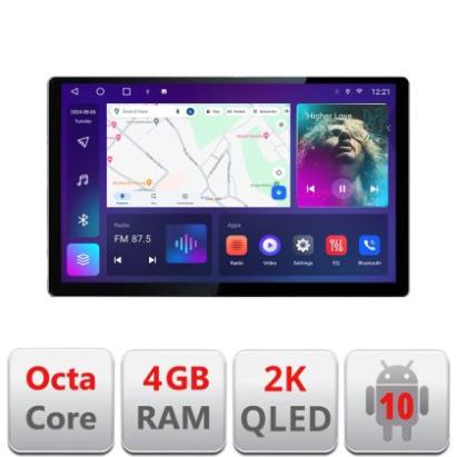 Navigatie Ford Focus C-max S-max Galaxy Mondeo unitati ovale Qled 2K Octa Core 4+64 LTE 4G DSP Wifi 5Ghz android auto carplay radio gps internet kit-ford-oval+EDT-E413-2K CarStore Technology