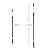 Set 4 gletiere profesionale, inox, 25, 40, 60, 80 cm, suport, maner prelungitor 0.9-1.43 m, rola gletuit, Ergolite GartenVIP DiyLine