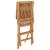 Set de mobilier de exterior pliabil, 5 piese, lemn masiv de tec GartenMobel Dekor
