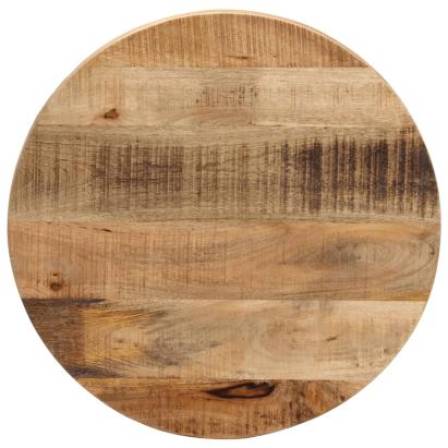 Blat de masă rotund, Ø 50x2,5 cm, lemn masiv de mango brut GartenMobel Dekor