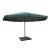 Umbrelă de soare de grădină din aluminiu, bază portabilă, verde GartenMobel Dekor