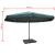 Umbrelă de soare de grădină din aluminiu, bază portabilă, verde GartenMobel Dekor