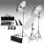 Kit studio foto cu fundal și set de iluminare GartenMobel Dekor