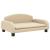 Canapea pentru copii, crem, 70x45x30 cm, material textil GartenMobel Dekor