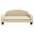 Canapea pentru copii, crem, 70x45x30 cm, material textil GartenMobel Dekor