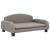 Canapea pentru copii, gri taupe, 70x45x30 cm, material textil GartenMobel Dekor